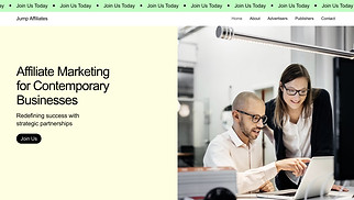  website templates - Affiliate Marketing Portfolio (Bright)